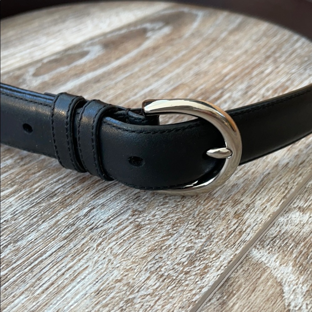 Black Coach Leather belt